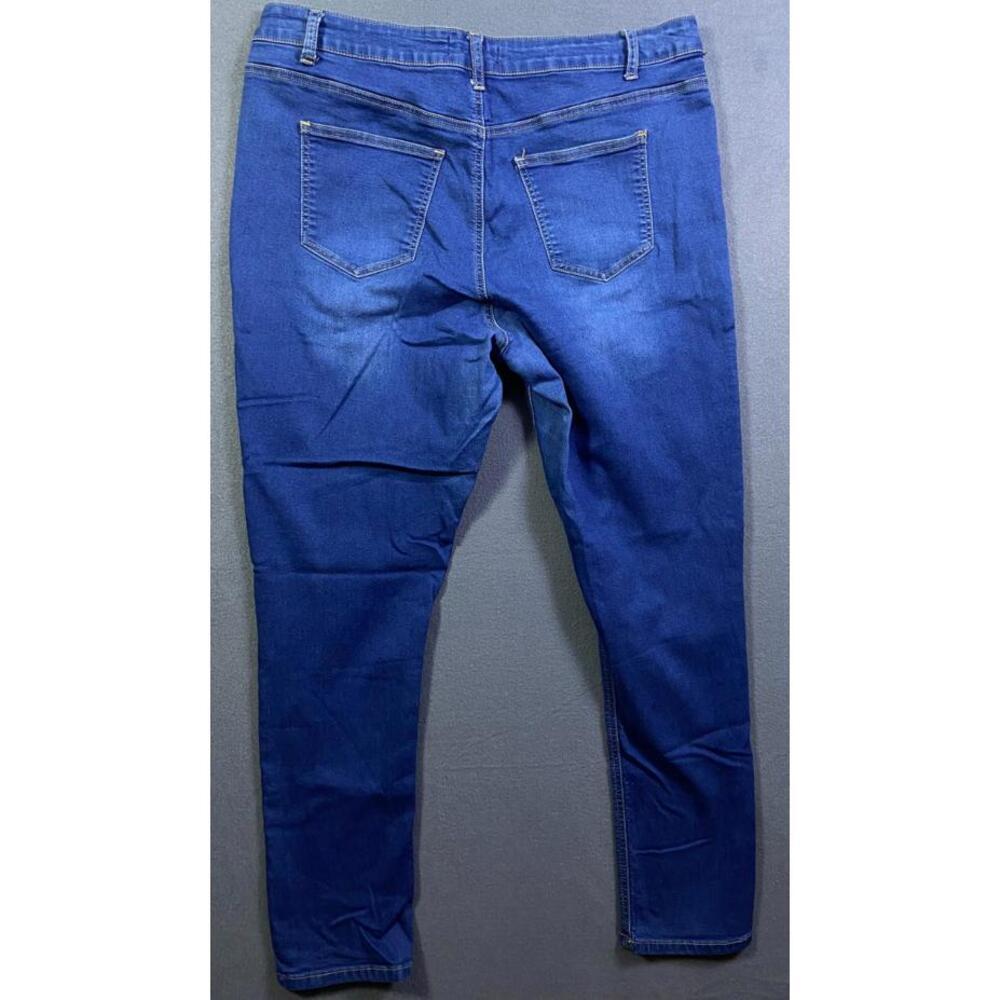 Wax Jean Cozy Up Knit Denim 90014XL Stretch Skinny Blue Jeans Size 20 Design USA - Picture 8 of 11